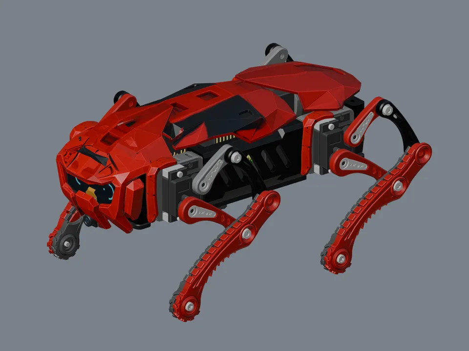 September 22 Blender assembly study; this predates the October feedback-servo rebuild.