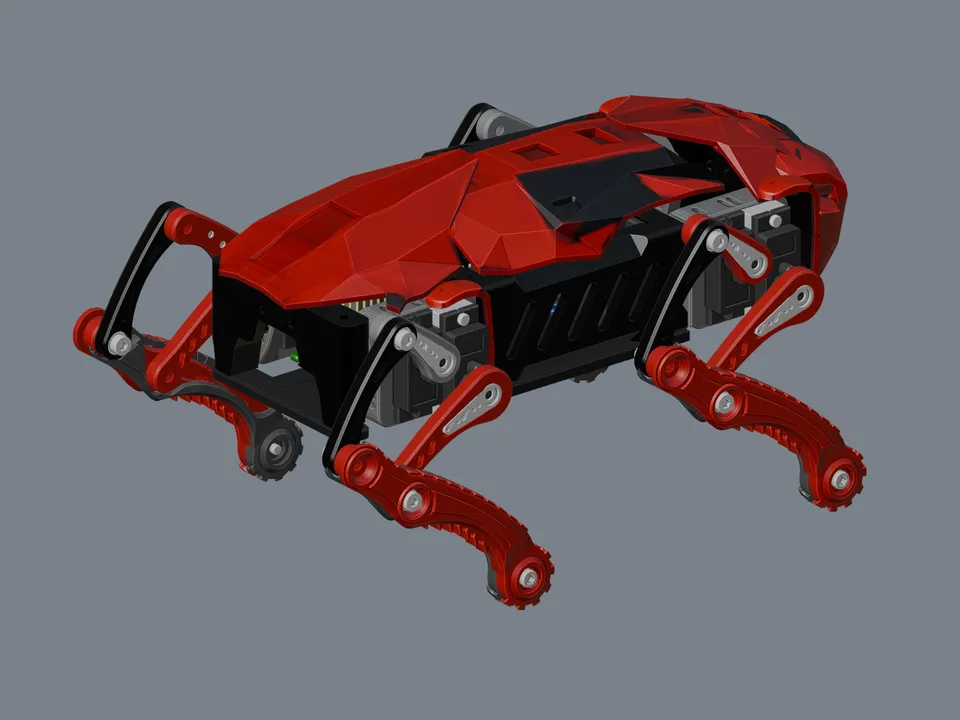 September 22 Blender assembly study; this predates the October feedback-servo rebuild.