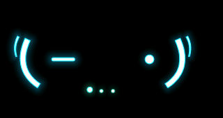 Generated animation of the Thinking expression, including changing gaze and pulsing marks.
